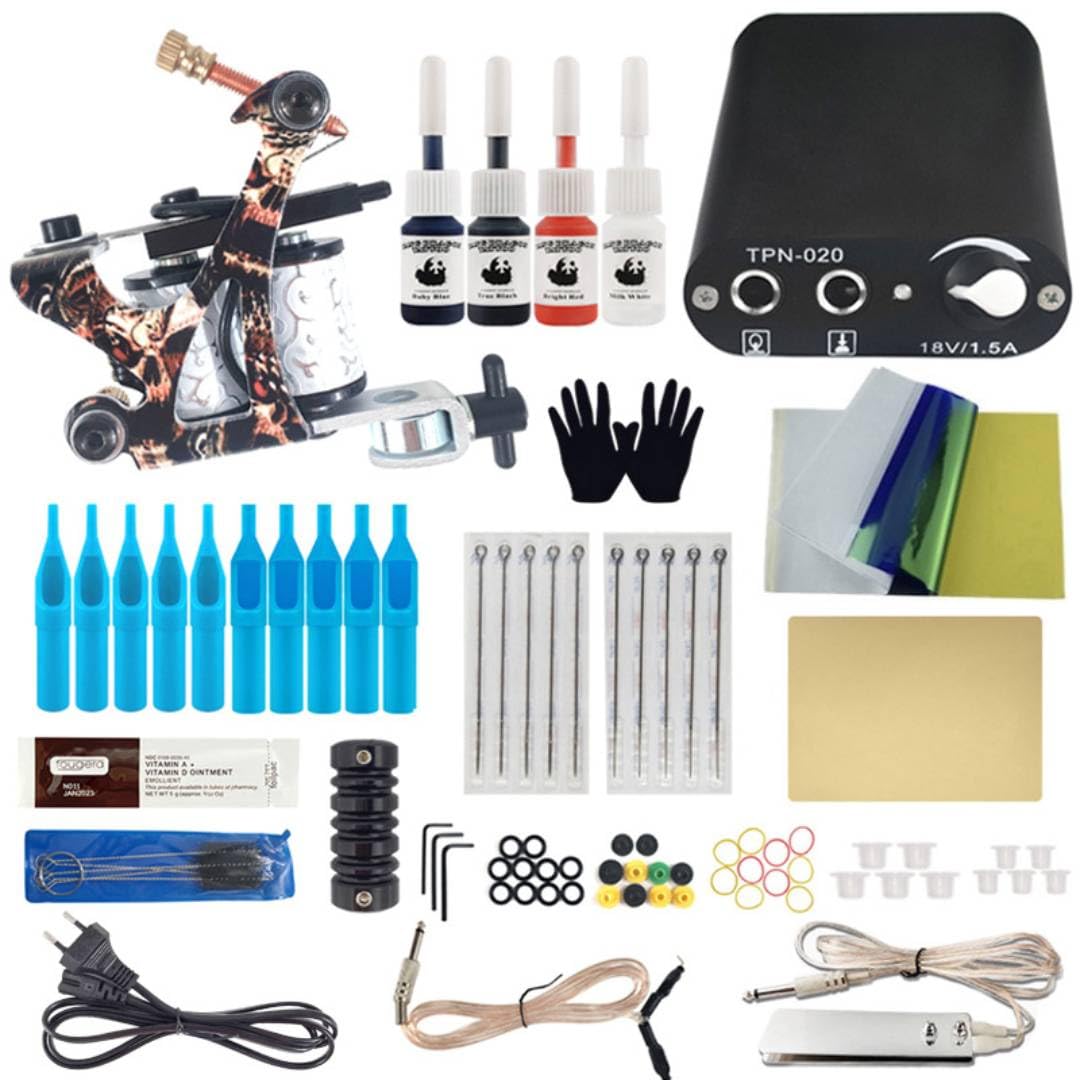 Rotary & Coil Tattoo Machine Kit for Beginners – Liner & Shader